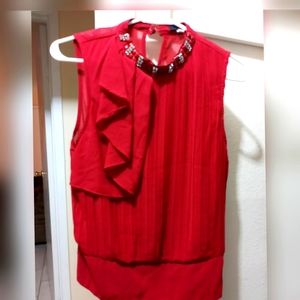 Faisca red blouse